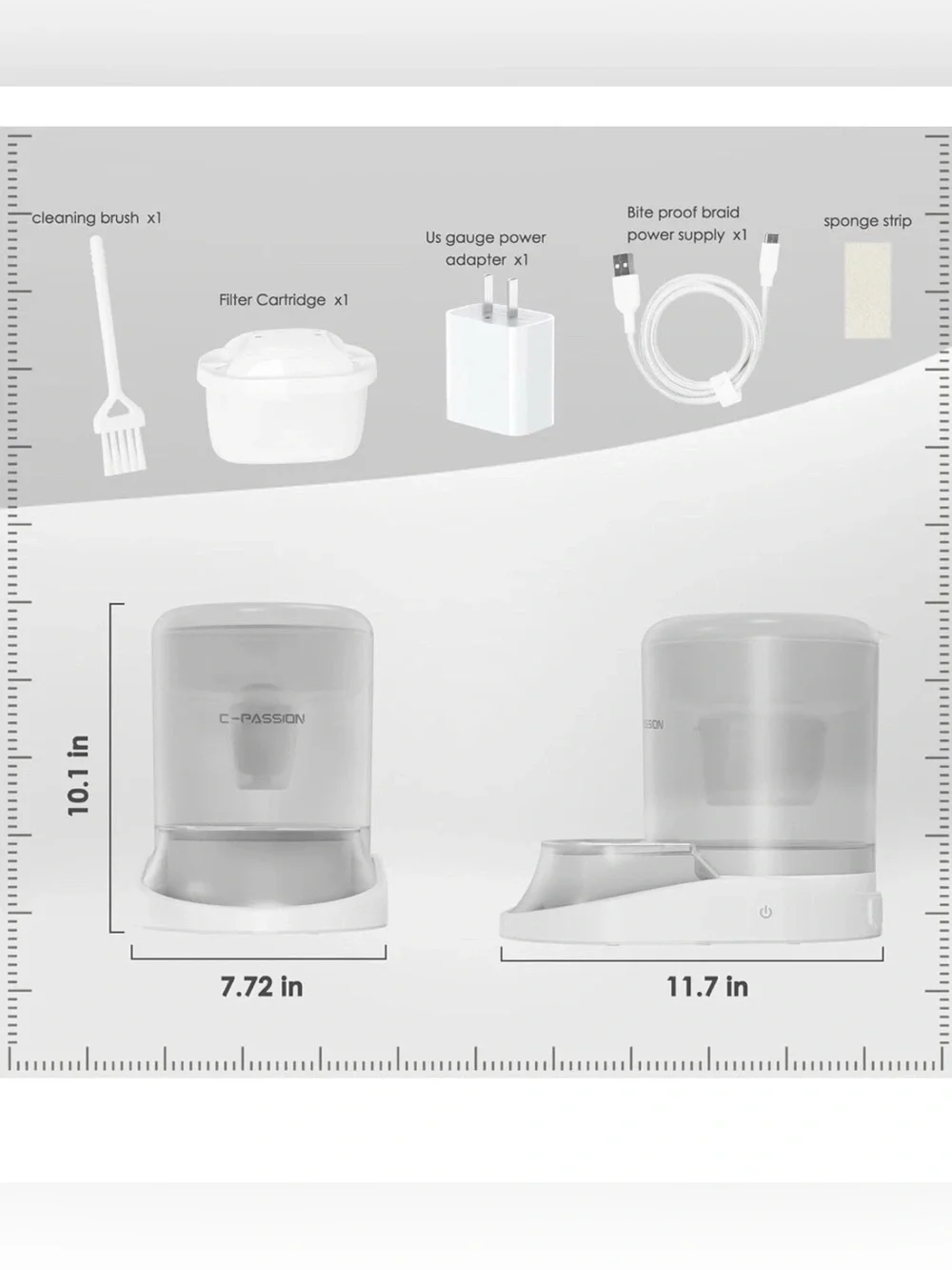 Wireless Pet Water Fountain 4L – Battery Operated Cat & Dog Fountain